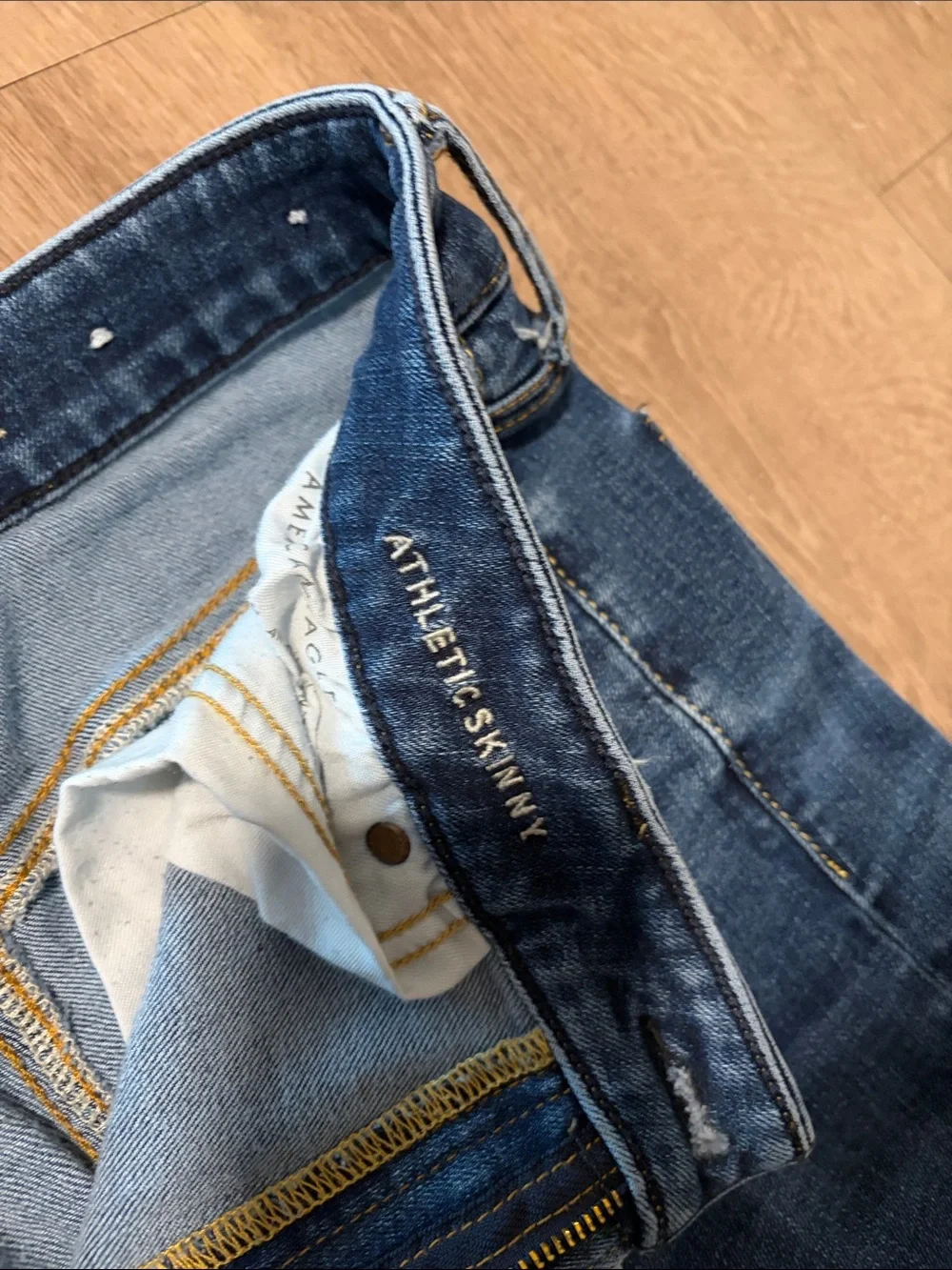 Men's American Eagle Slim Fit Jeans in Dark Blue